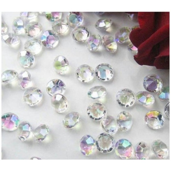 100 Diamants transparents 1 cm - Photo n°1