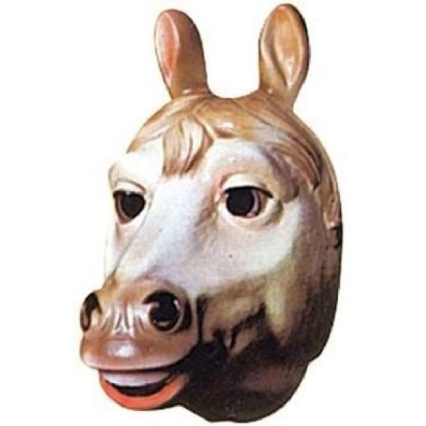 4 Masques cheval PVC 3D - 26 x 15 cm - Photo n°1