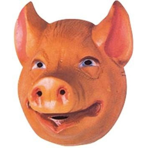 4 Masques cochon enfant PVC 3D -20 x 16 cm - Photo n°1