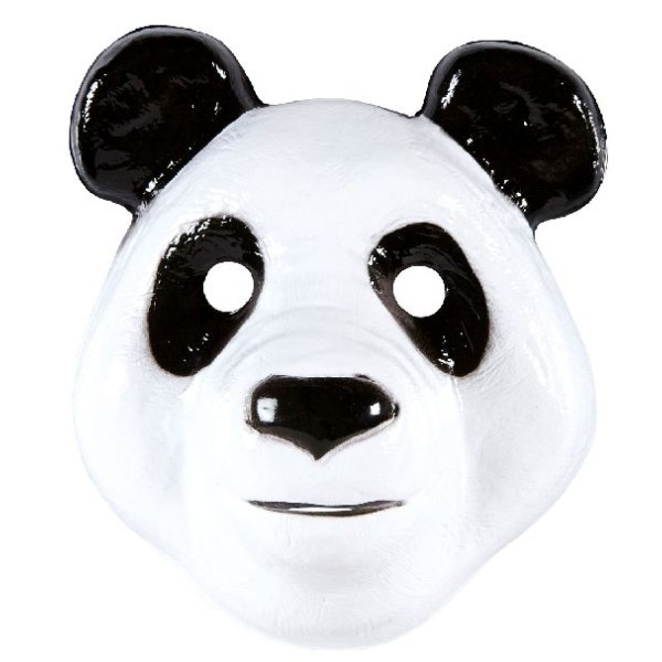 4 masques panda mixte PVC 3D (23 x 20 cm) - Photo n°1