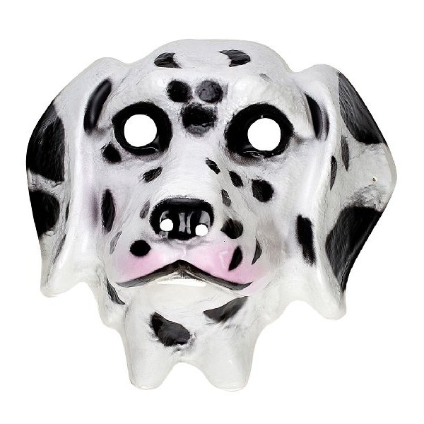 4 masques pvc 3D enfant dalmatien ( 20 x 20 cm ) - Photo n°1