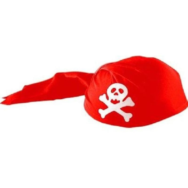 Bandeau pirate rouge - Photo n°1