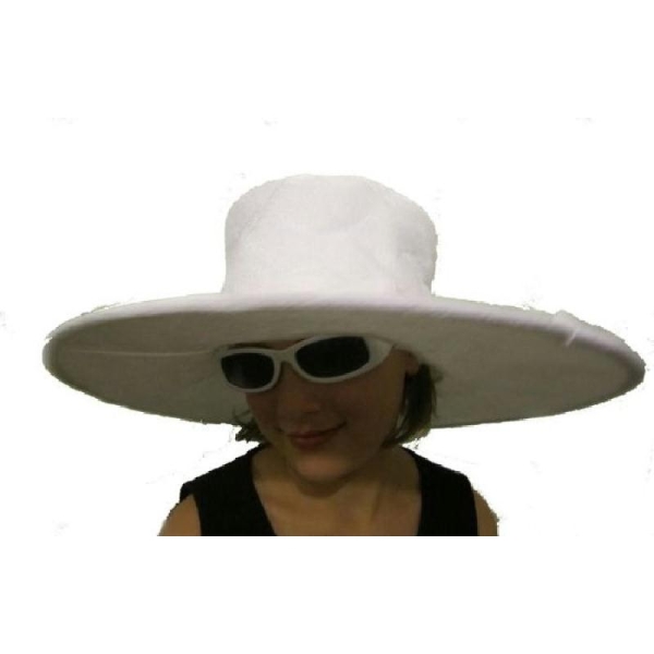 Chapeau fashion blanc - Photo n°1