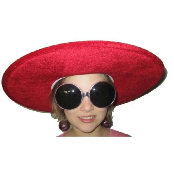 Chapeau fashion rouge - Photo n°1