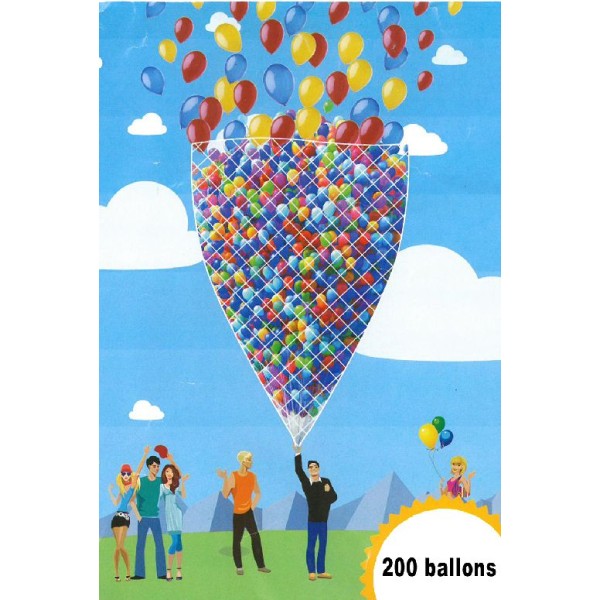 Filet lâché de 200 ballons - Photo n°1