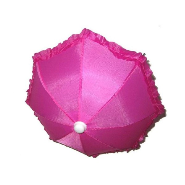 Mini ombrelle rose 28 cm - Photo n°2