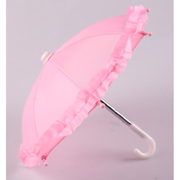 Mini ombrelle rose 28 cm - Photo n°1