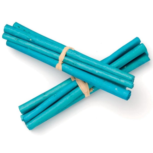 Tiges de bambou 13cm Turquoise - Lot de 3 - Photo n°1