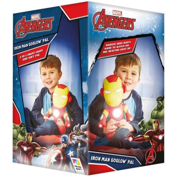 Marvel Veilleuse Avengers Iron Man Rouge Worl221001 - Photo n°4