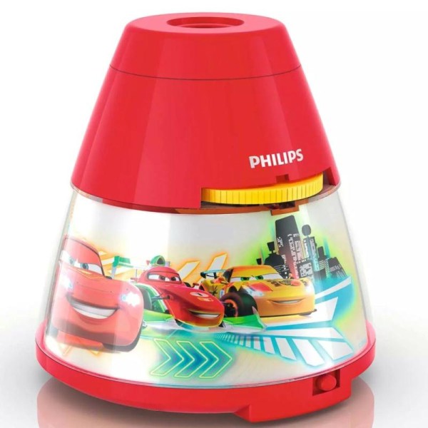 Philips Veilleuse Et Projecteur 2 En 1 Disney Cars Rouge - Photo n°1