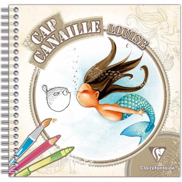 Cahier de coloriage Cap Canaille Louise la Sirène - 80 pages - Photo n°1