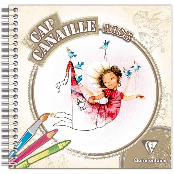 Cahier de coloriage Cap Canaille Rose Autour du monde - 80 pages - Photo n°1