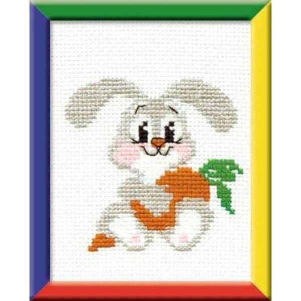 Riolis  HB051  Bunny Lapin  Broderie  Point de Croix  Compté  Facile pour enfants - Photo n°1