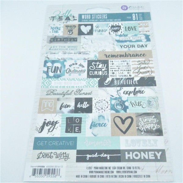 Deux planches de stickers « Zella Teal » Prima - Photo n°1
