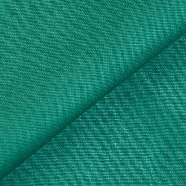 Tissu popeline coton vert sapin - 100% coton (par multiple de 20cm) - Photo n°1