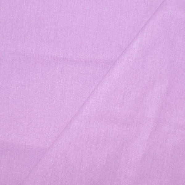Tissu popeline coton mauve - 100% coton (par multiple de 20cm) - Photo n°1