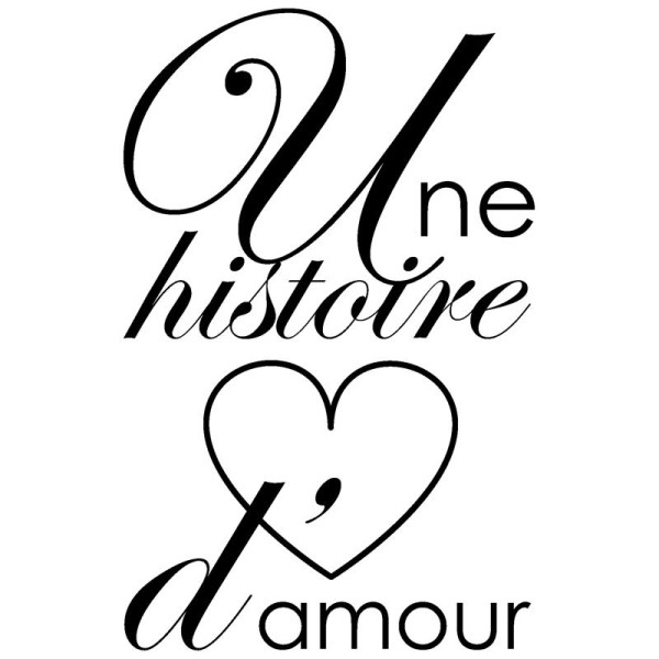 Tampon Mariage Une histoire d'amour - Photo n°1