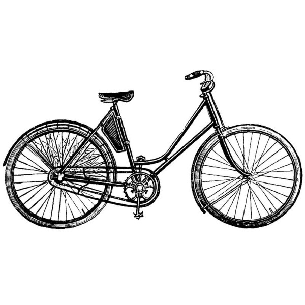 Tampon Vintage Vélo - Photo n°1