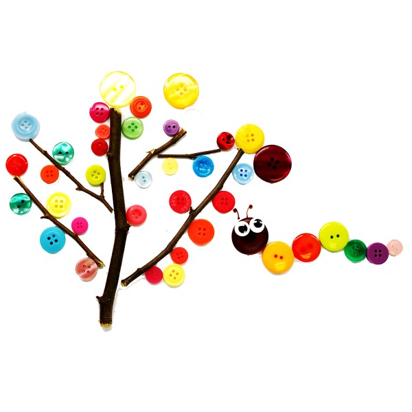 Boutons décoratifs - Résine - Multicolores - 9 à 28 mm - 200 g - Photo n°2