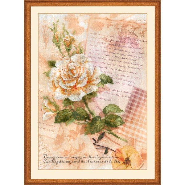 Riolis  0035PT  Lettres d'amour  Rose - Photo n°1