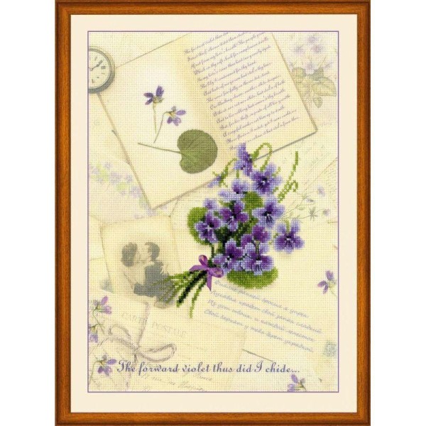 Riolis  0039PT  Lettres d'amour  Violette - Photo n°1