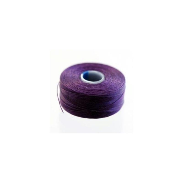 1 Bobine 71 m Fil C-lon (0.06mm taille D)  violet / mauve foncé - Photo n°1