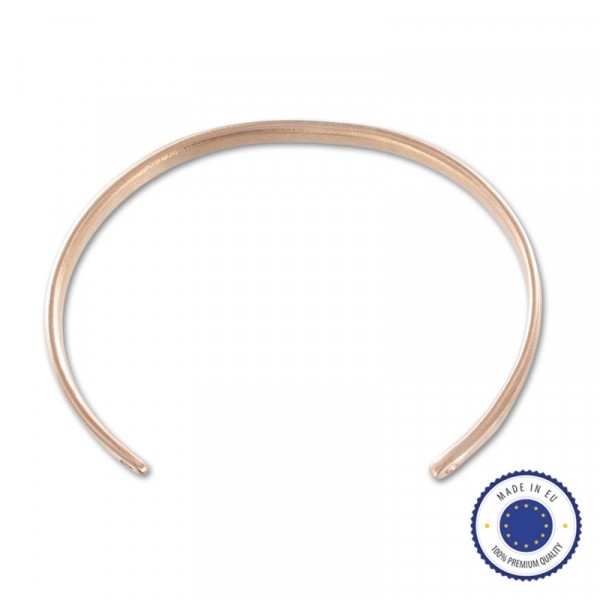Support Bracelet jonc 2 trous 14cm OR ROSE (ROSE GOLD) - Photo n°1