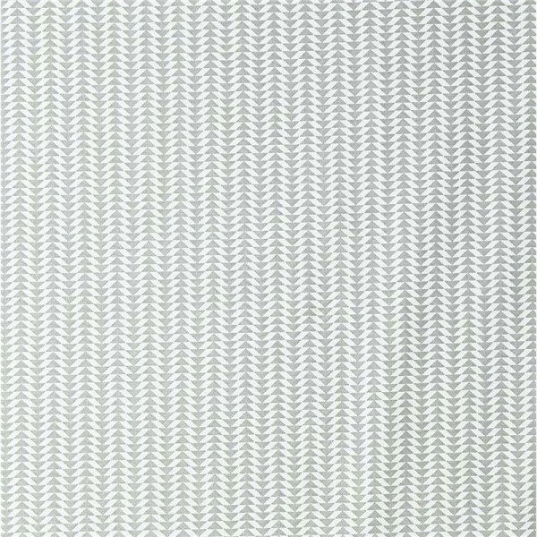 Tissu motifs géométriques gris blanc - Photo n°1