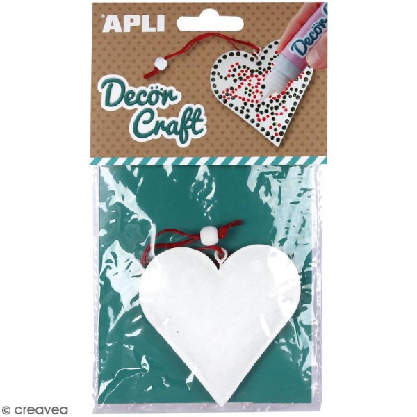 Coeur en fer à décorer APLI Decorcraft - 8 x 8 cm - Photo n°1