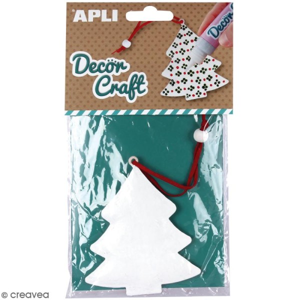 Sapin de Noël en fer à décorer APLI Decorcraft - 8 x 10 cm - Photo n°1