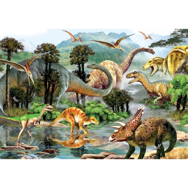 La vallée des dinosaures II - Puzzle 260 pcs Anatolian - Photo n°1