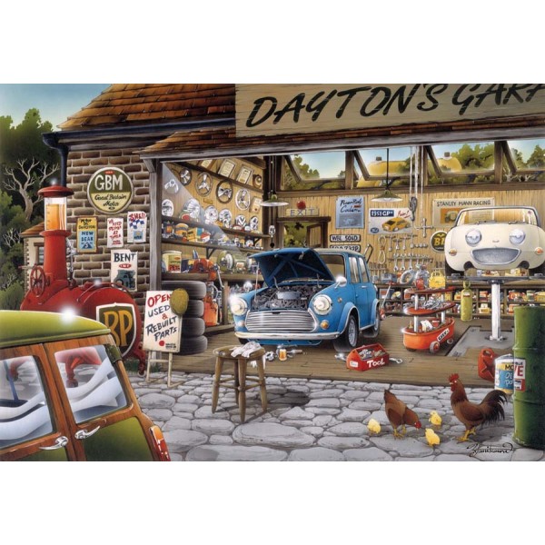 Daytona garage - Puzzle 500 pcs Anatolian - Photo n°1