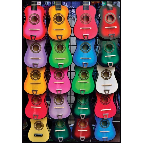 Guitares colorées - Puzzle 500 pcs Anatolian - Photo n°1