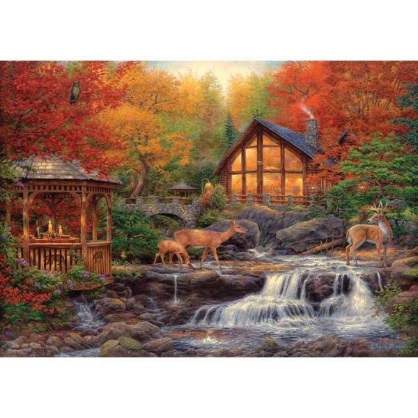 Biches en automne - Puzzle 1500 pcs Anatolian - Photo n°1