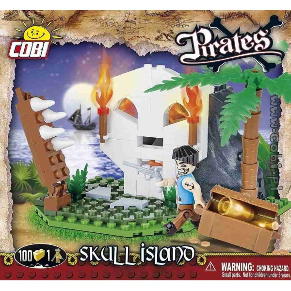 Pirates - Skull Island - 100 pièces - 1 figurine Cobi - Photo n°1