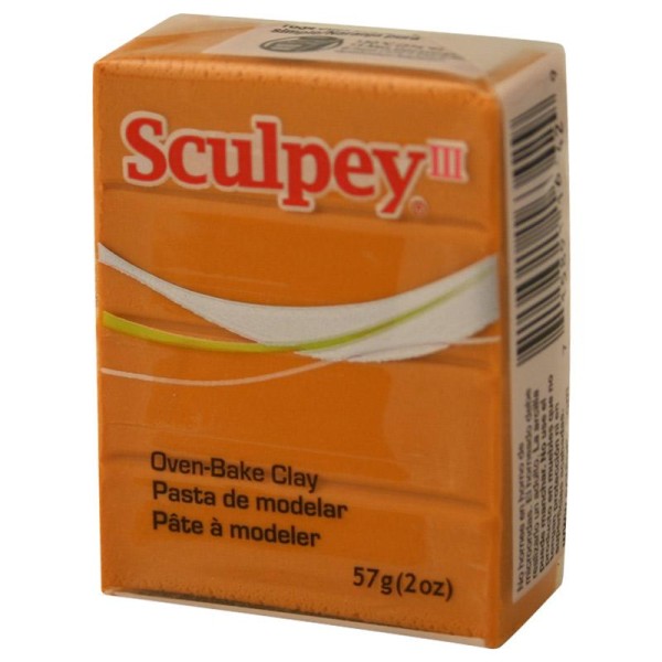 Pâte Sculpey III Orange ocre - 57g - Photo n°1