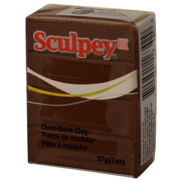 Pâte Sculpey III Marron chocolat - 57g - Photo n°1