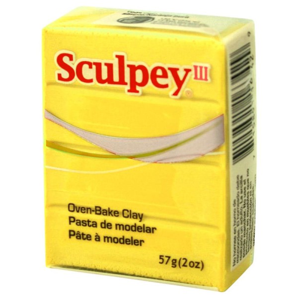 Pâte Sculpey III Jaune citron - 57g - Photo n°1