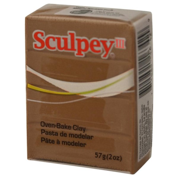 Pâte Sculpey III Marron noisette - 57g - Photo n°1