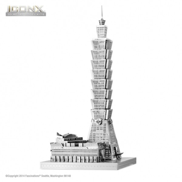 Tour Taipei 101- Kit métal à monter Metalearth - ICONX - Photo n°1