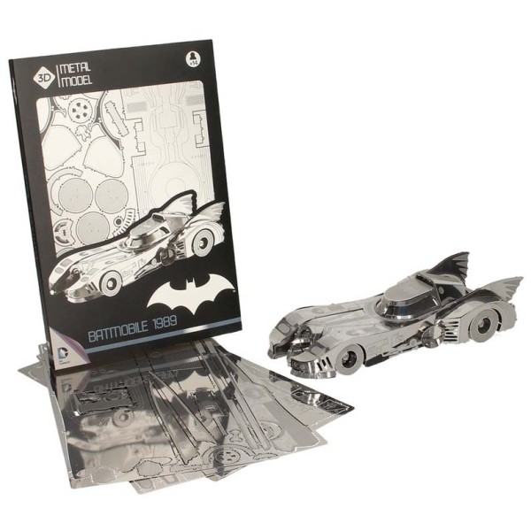 Batmobile - kit en métal à monter sans colle 25 cm 1989 3D Comics Metal - Photo n°1