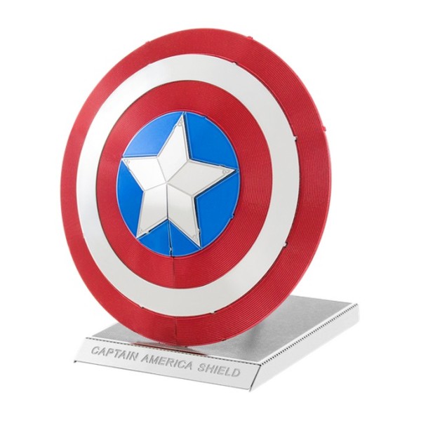 Bouclier en plastique metallisé Captain America™ 30 cm enfant