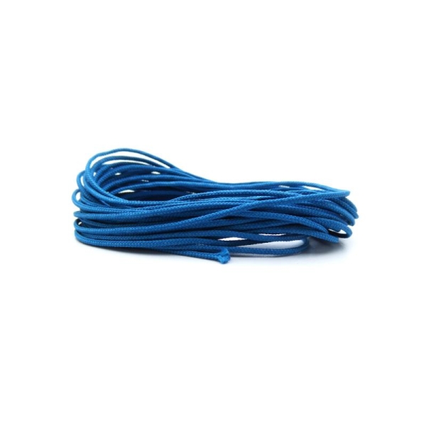 Cordon polyester pour shamballa 1mm bleu pétrole - Europe - 5 mètres - Photo n°1