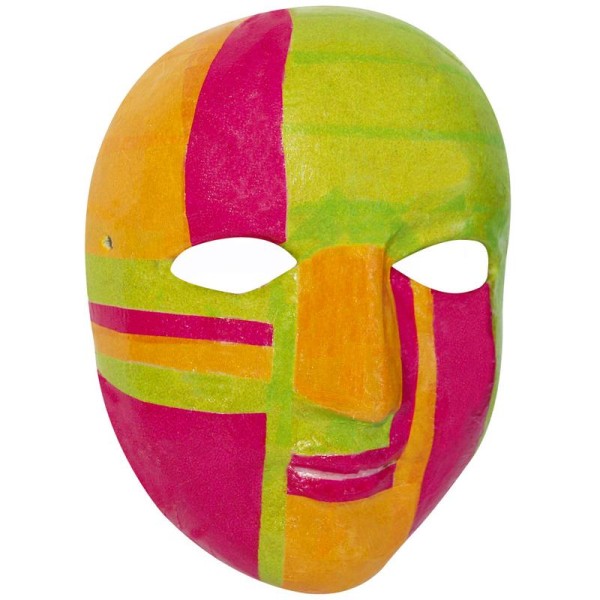Masque Mini masque en papier mâché 9,5 cm - Photo n°2