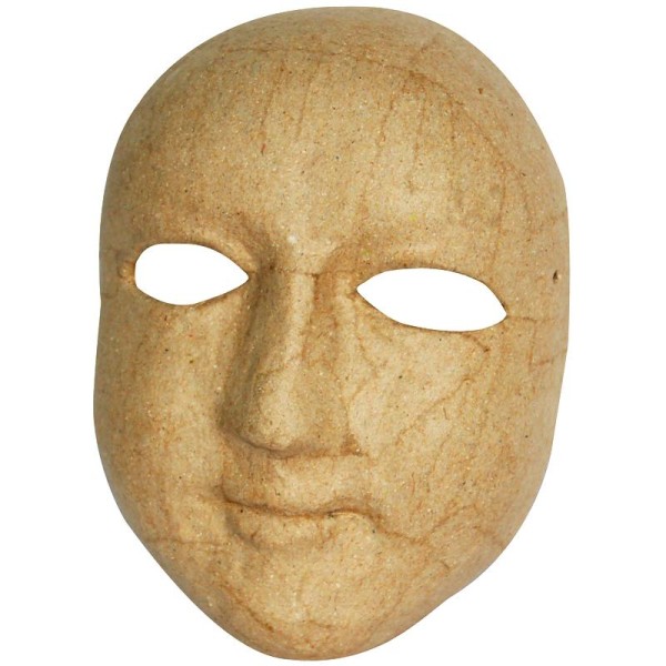 Masque Mini masque en papier mâché 9,5 cm - Photo n°1