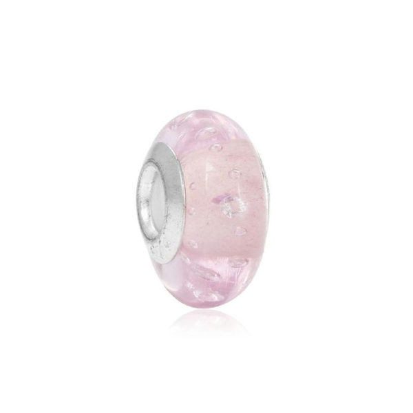 Charm Murano Rose cristal - Photo n°1