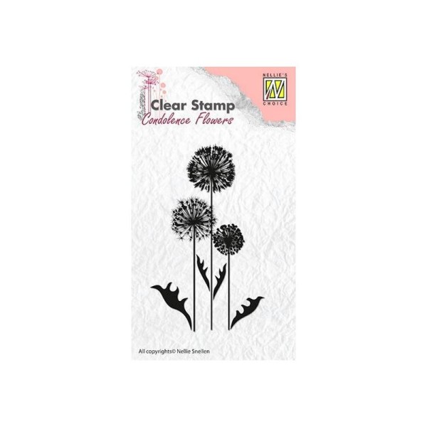 Tampon transparent clear stamp scrapbooking NELLIE'S CHOICE FLEUR 6 - Photo n°1