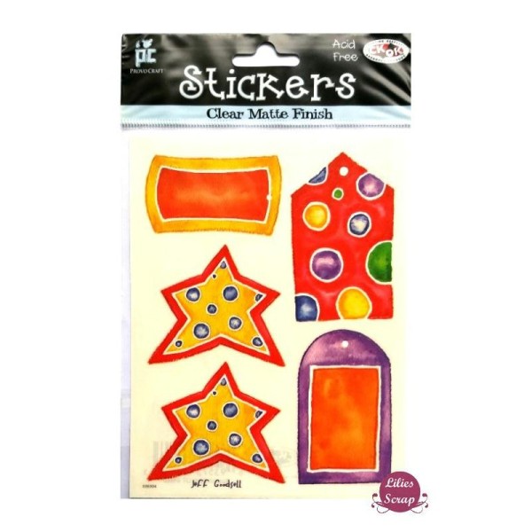 Stickers tags Provocraft 15 x 11 cm scrapbooking - Photo n°1