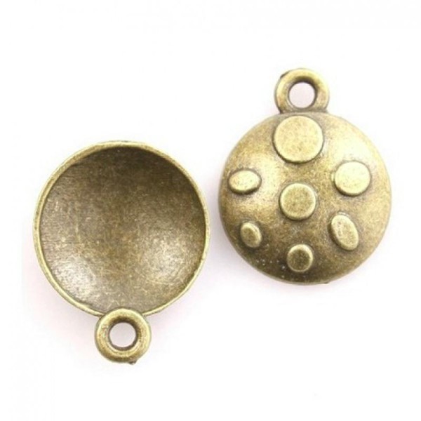 10 breloques charms bronze fabrication bijoux PATTE CHAT - Photo n°1