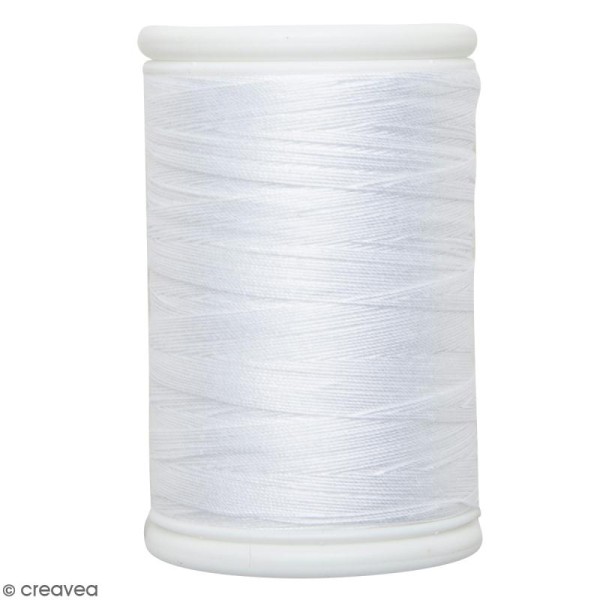Fil à coudre en coton câblé DMC Nv. 40 - Blanc - 300 m - Photo n°1